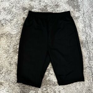 Long Black Biker Shorts